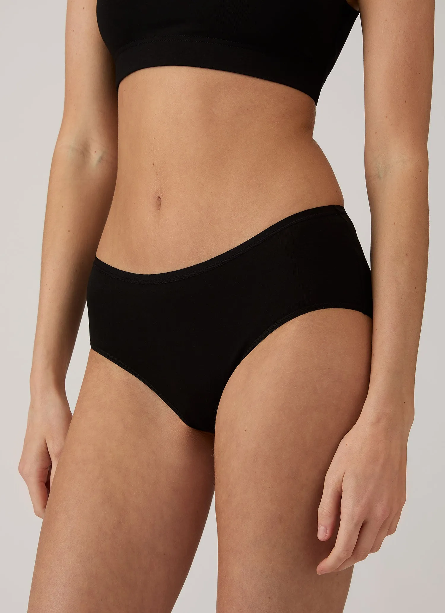 Women's Tencel™ Shorty Brief in Black sold by Sunspel product image thumbnail 3