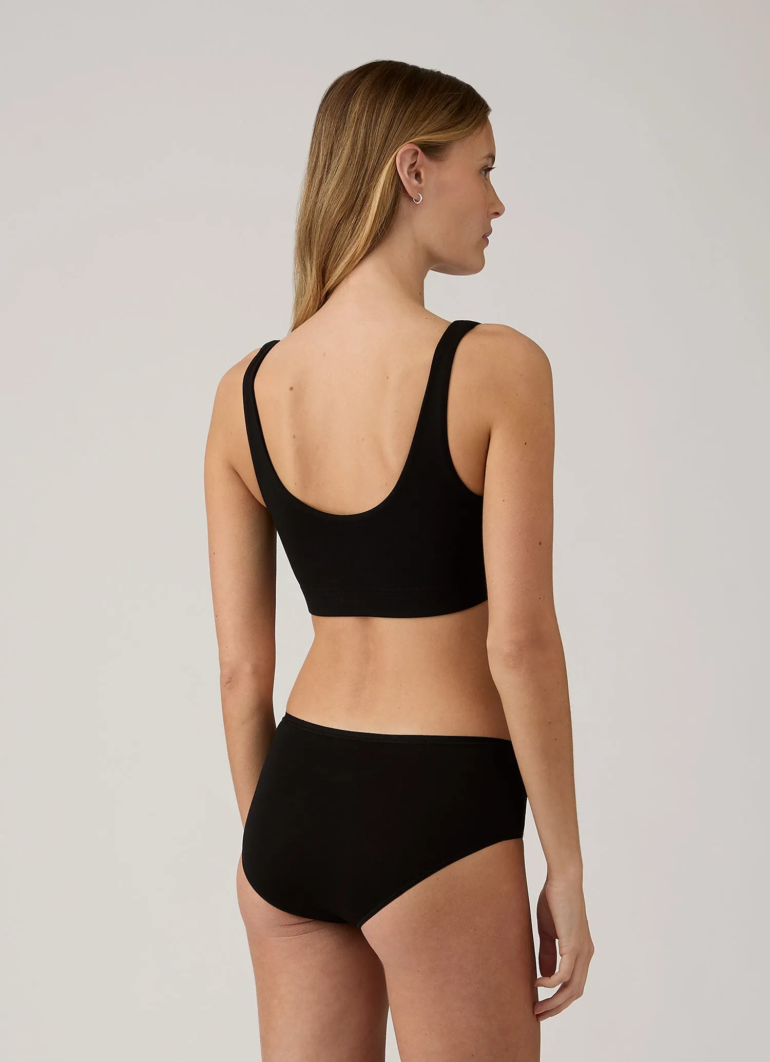 Women's Tencel™ Shorty Brief in Black sold by Sunspel product image thumbnail 2