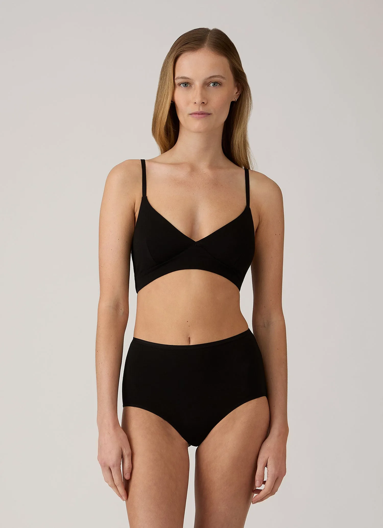Women's Tencel™ Full Brief in Black sold by Sunspel