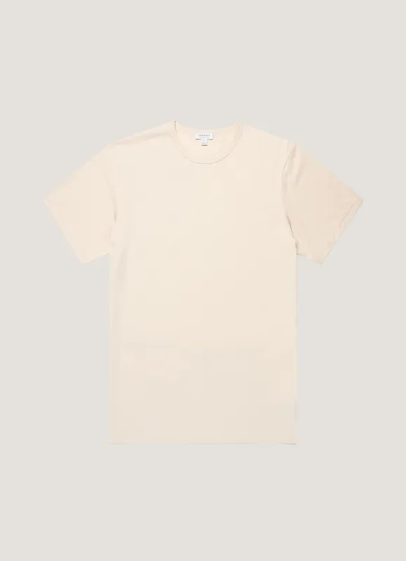 Men's Classic T-shirt in Swansdown made by Sunspel