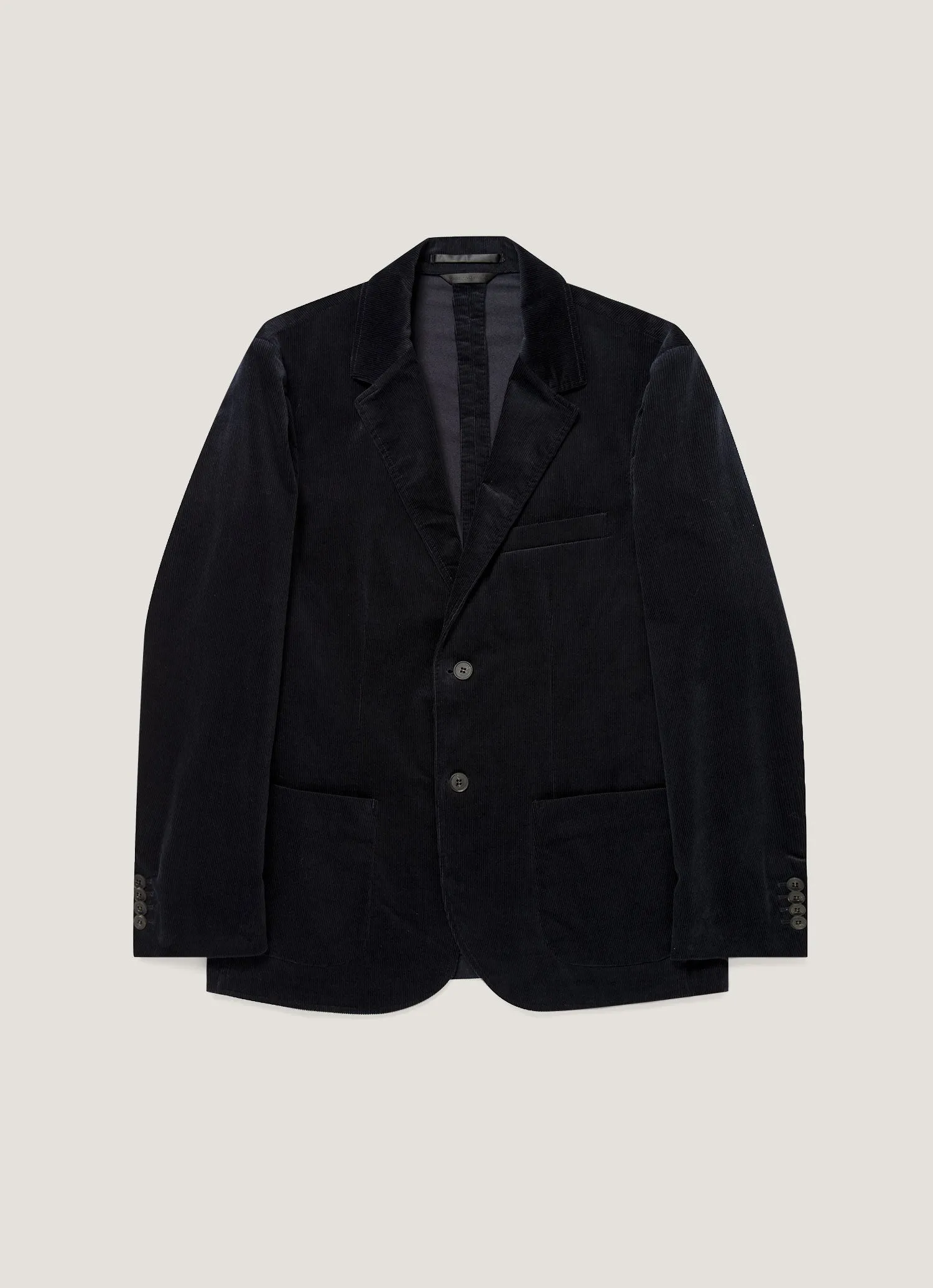 Men's Corduroy Blazer in Navy sold by Sunspel