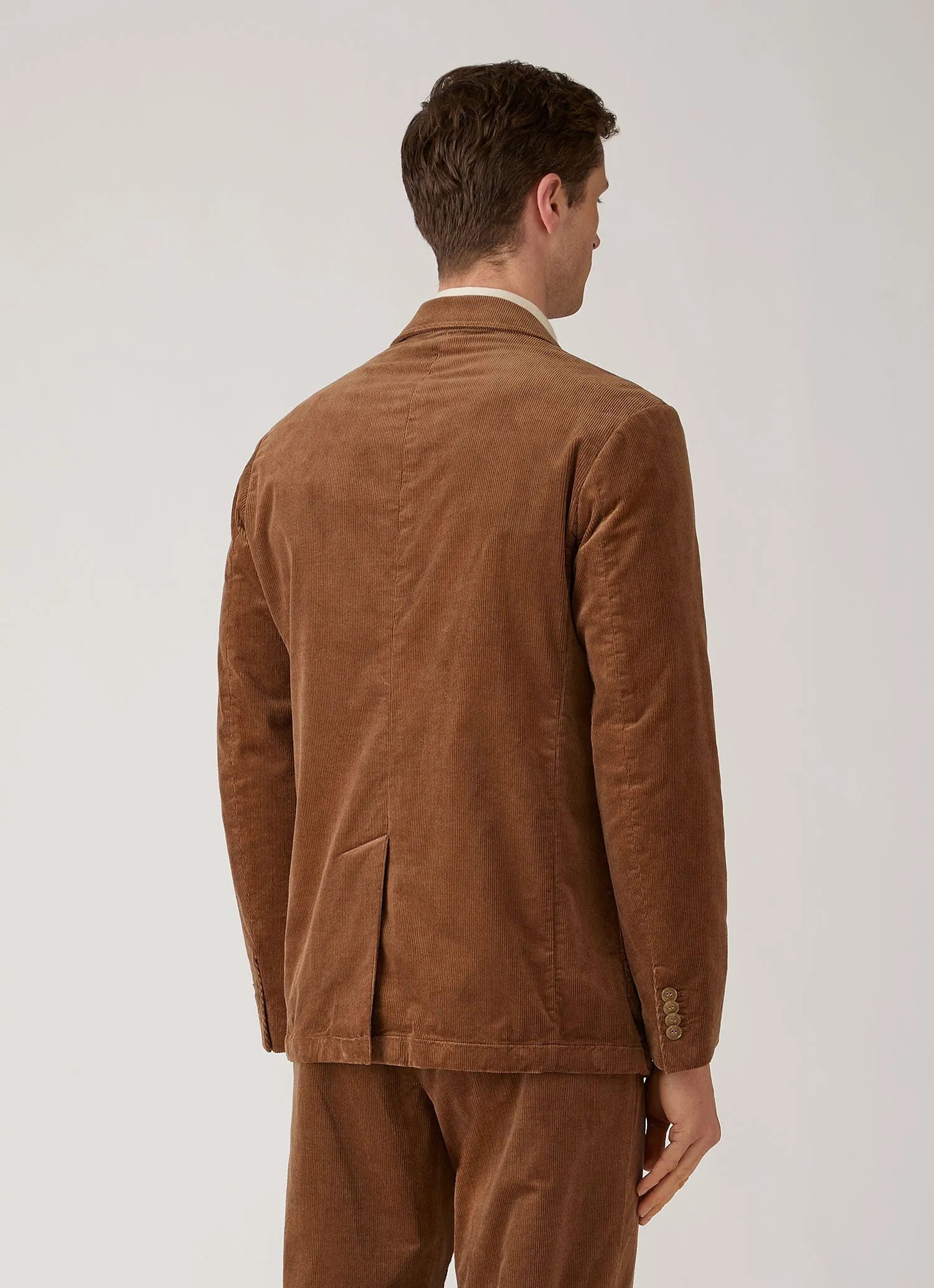 Men's Corduroy Blazer in Dark Beige sold by Sunspel product image thumbnail 5