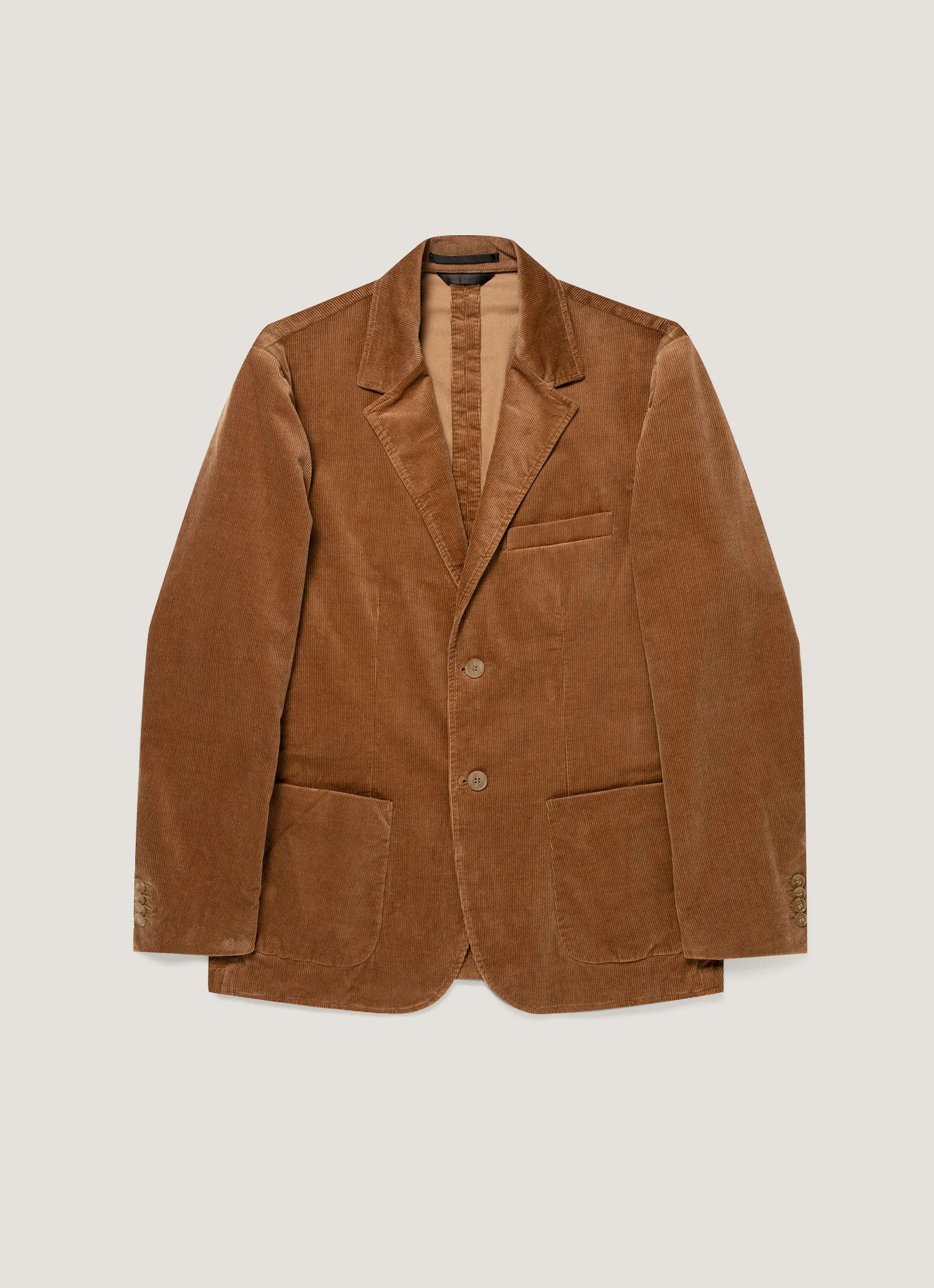 Men's Corduroy Blazer in Dark Beige sold by Sunspel