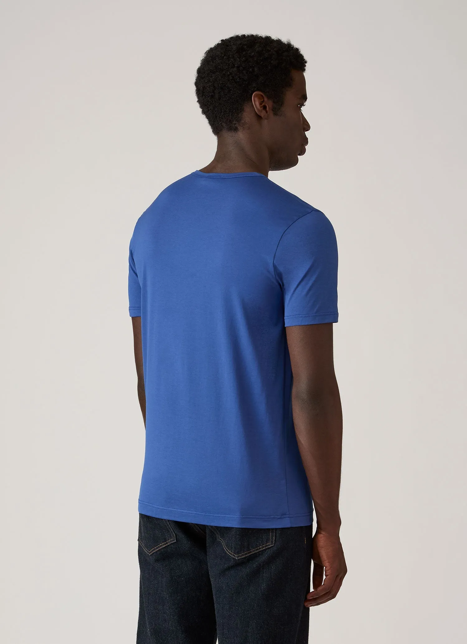 Men's Classic T-shirt in Clear Night sold by Sunspel product image thumbnail 5