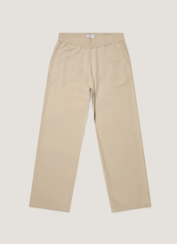 Women's Supima Loopback Sweatpants in Hazelwood made by Sunspel