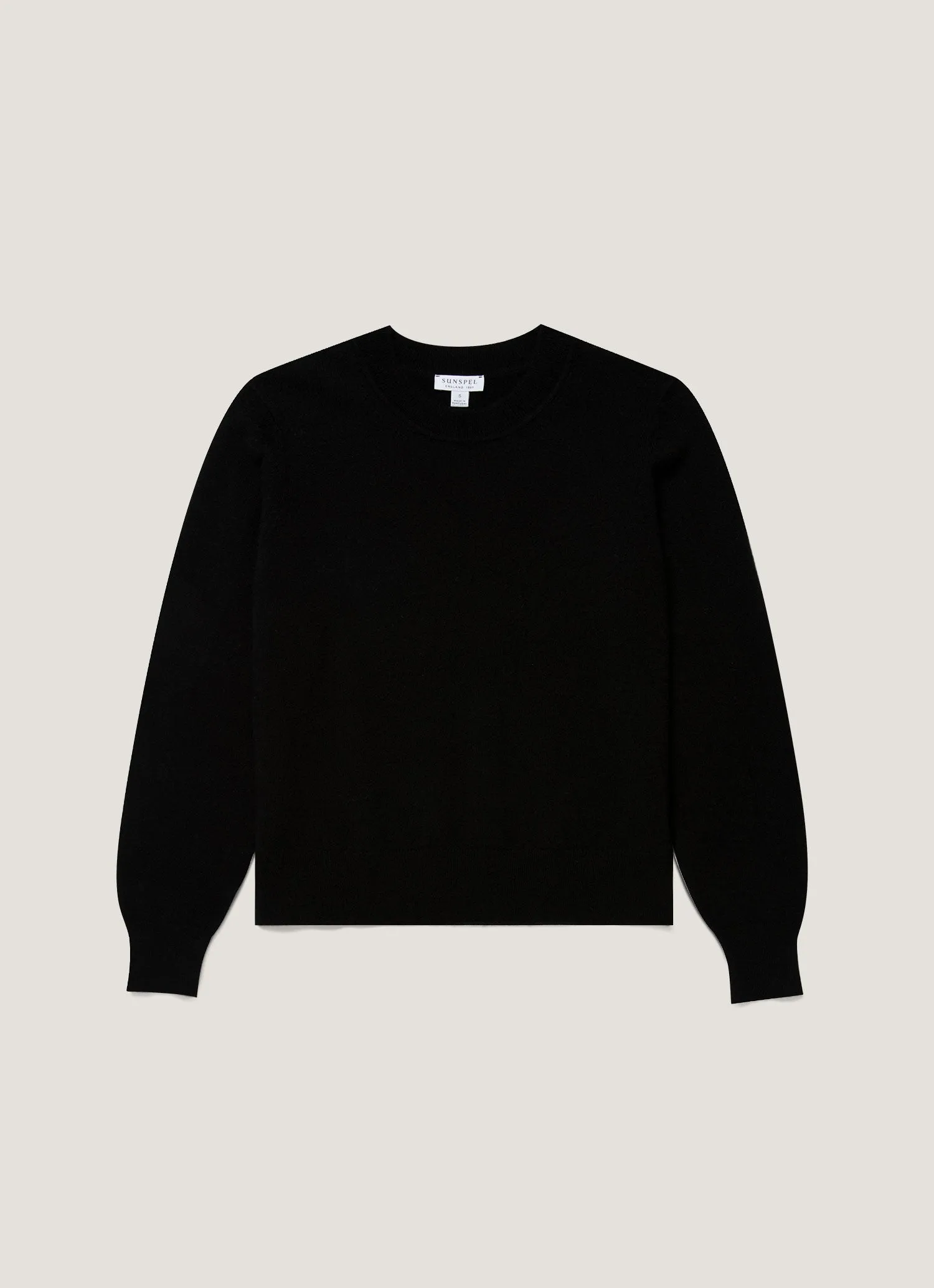 Women's Cashmere Jumper in Black sold by Sunspel