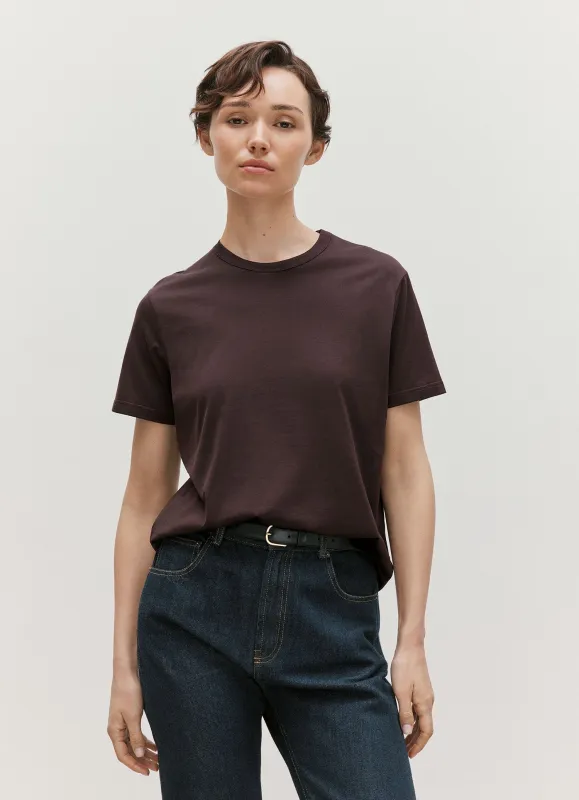 Women's Everyday T-shirt in Truffle made by Sunspel