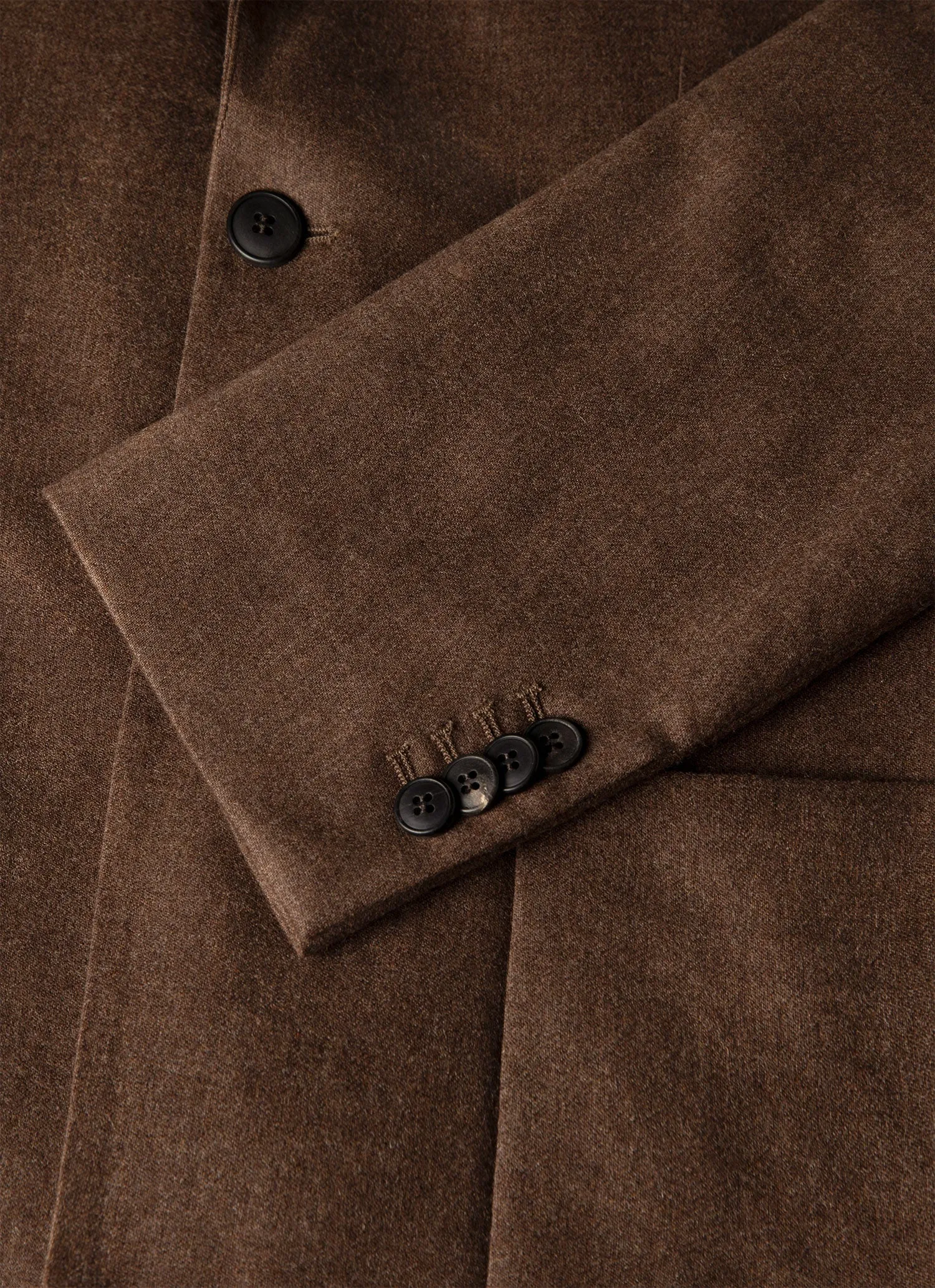 Men's Wool Cashmere Flannel Two-Piece Suit in Light Brown Melange sold by Sunspel product image thumbnail 5