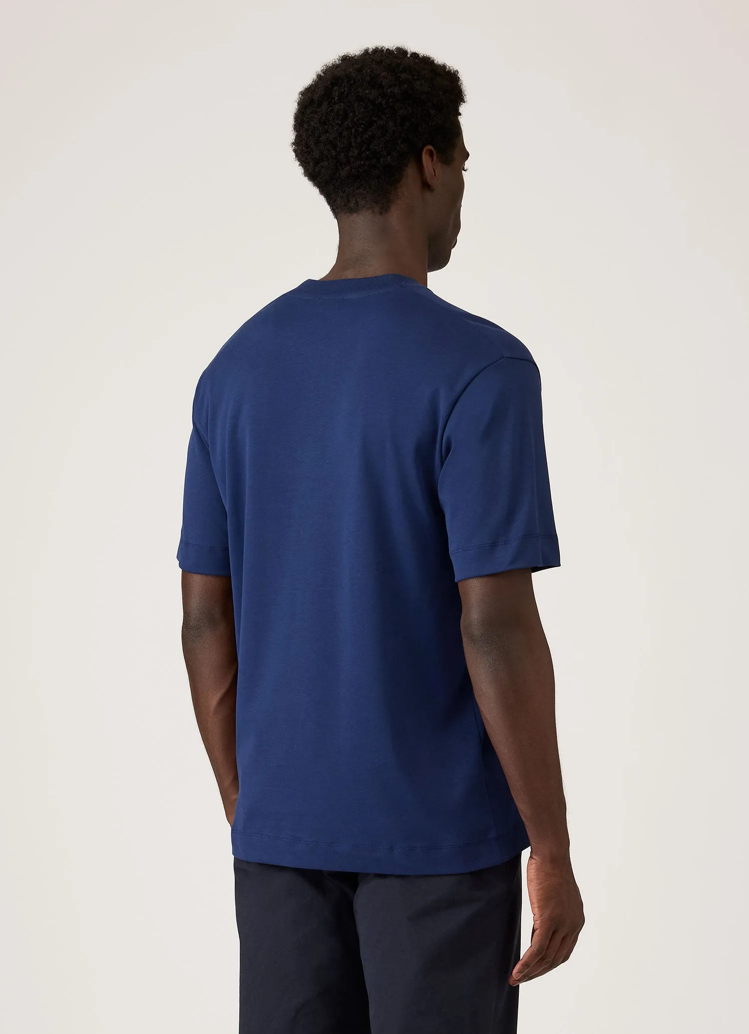 Men's Relaxed Fit Heavyweight T-shirt in Inkwell sold by Sunspel product image thumbnail 5