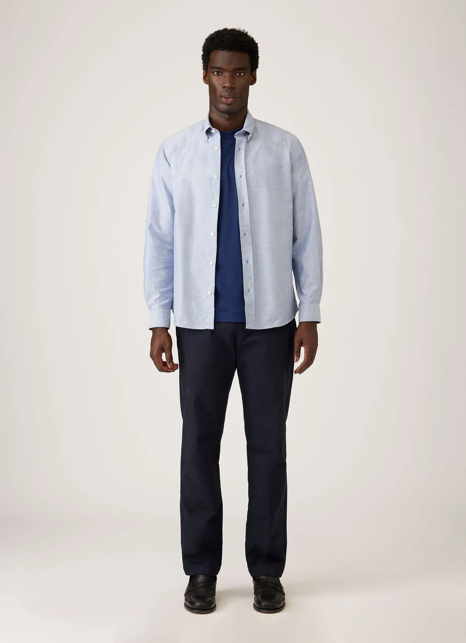 Men's Relaxed Fit Heavyweight T-shirt in Inkwell sold by Sunspel product image thumbnail 3