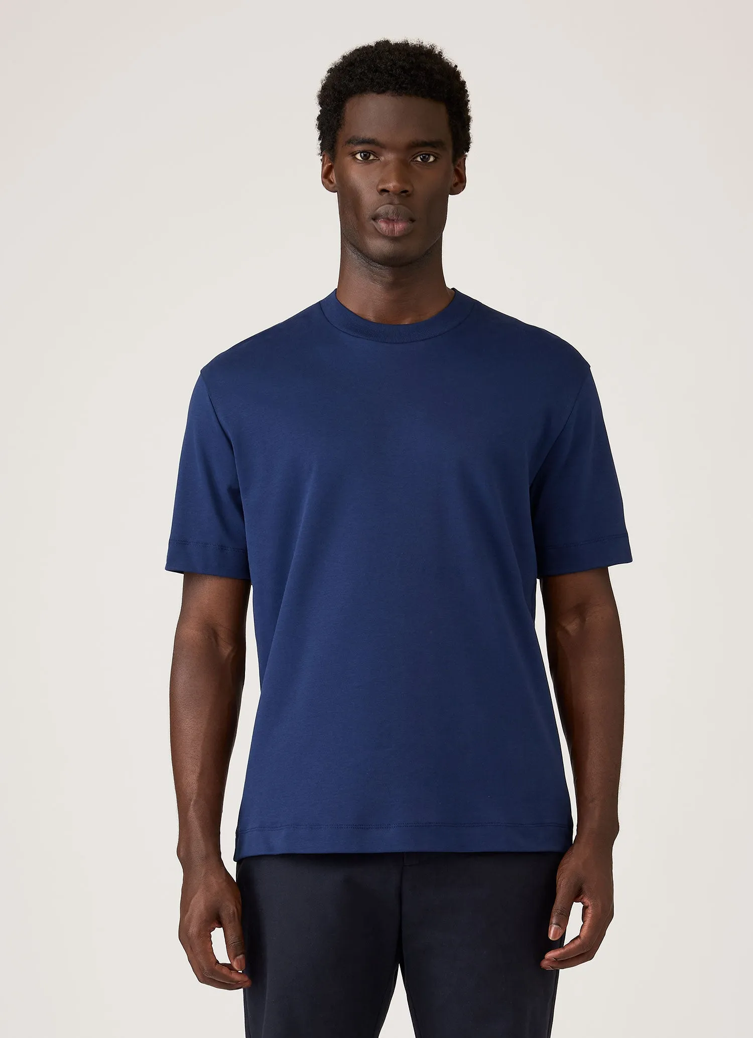 Men's Relaxed Fit Heavyweight T-shirt in Inkwell sold by Sunspel product image thumbnail 2