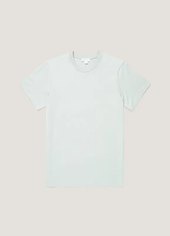 Men's Riviera Midweight T-shirt in Haar made by Sunspel