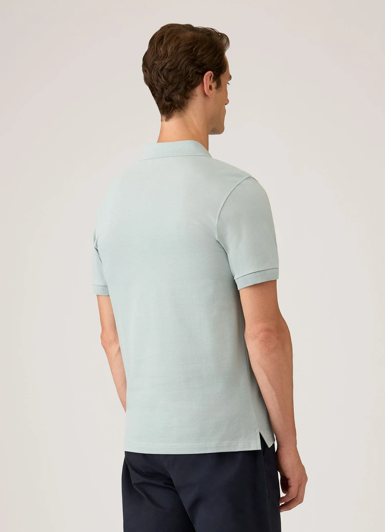 Men's Piqué Polo Shirt in Haar sold by Sunspel product image thumbnail 5
