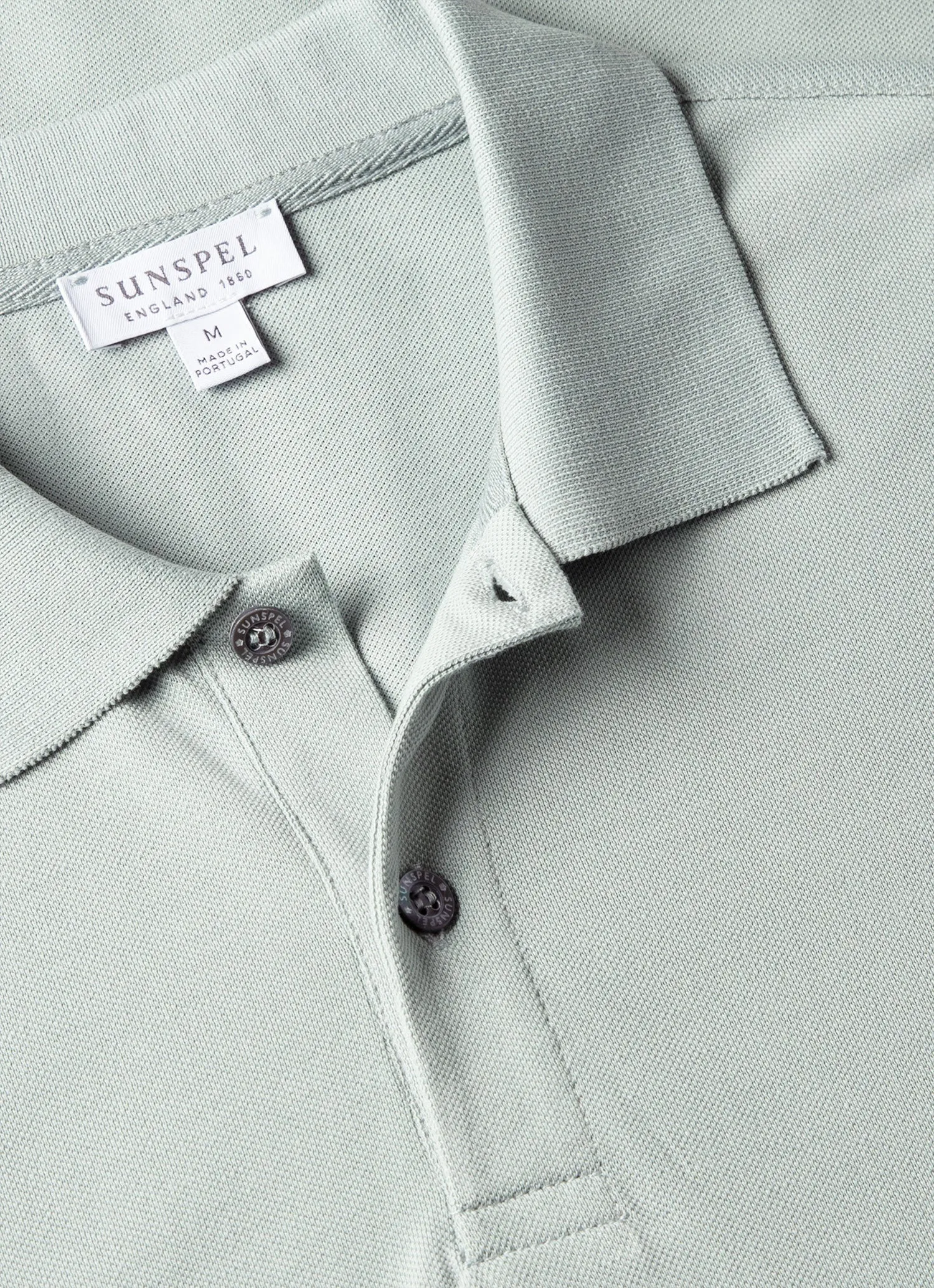 Men's Piqué Polo Shirt in Haar sold by Sunspel product image thumbnail 4