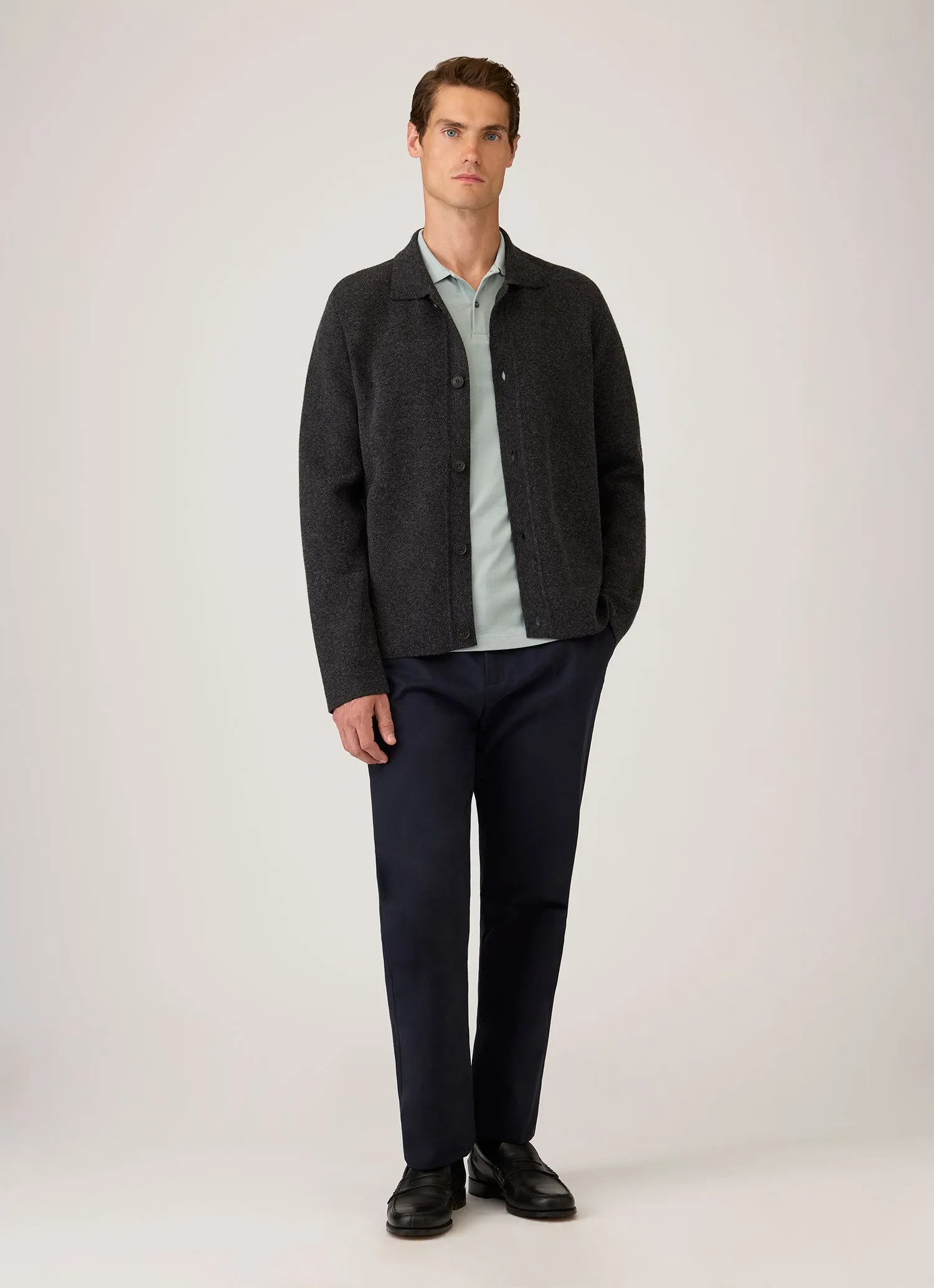 Men's Piqué Polo Shirt in Haar sold by Sunspel product image thumbnail 3
