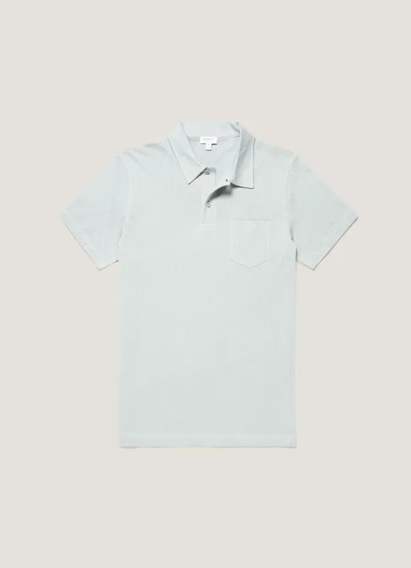 Men's Riviera Polo Shirt in Haar made by Sunspel