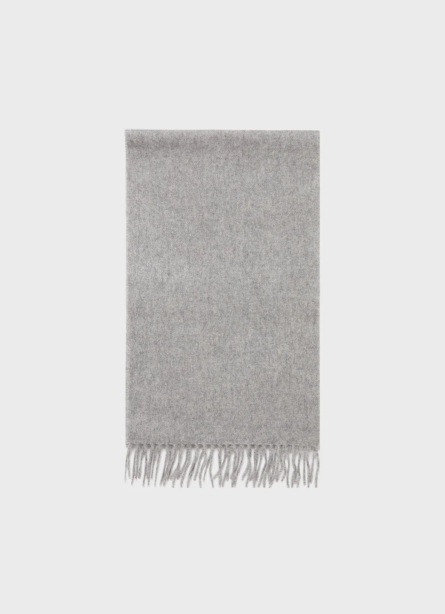 Cashmere Woven Scarf in Grey Melange sold by Sunspel