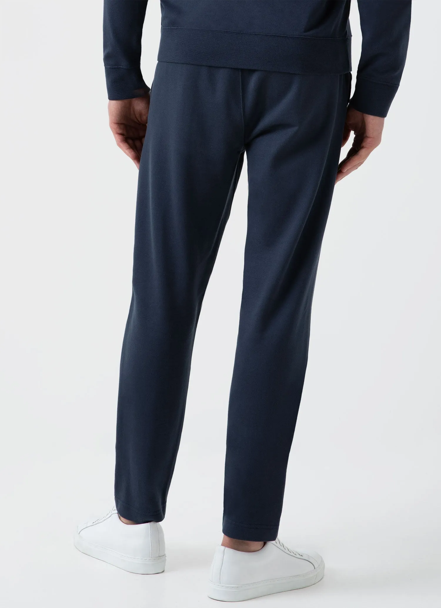 Men's Sea Island Sweatpants in Navy sold by Sunspel product image thumbnail 4