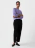 Women's Lambswool Crew Neck Jumper in Heather sold by Sunspel