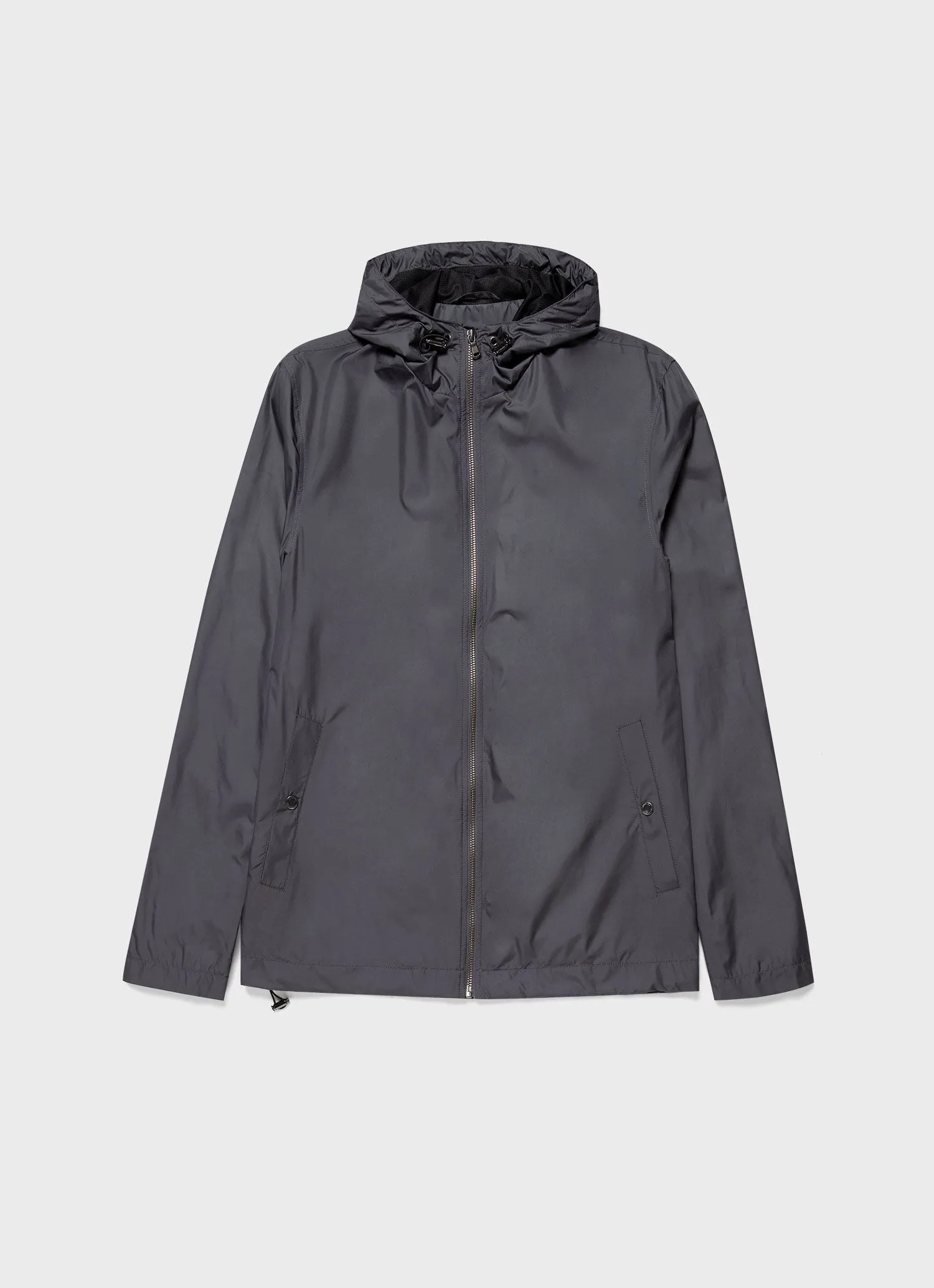 Men's Active Hooded Jacket in Charcoal sold by Sunspel