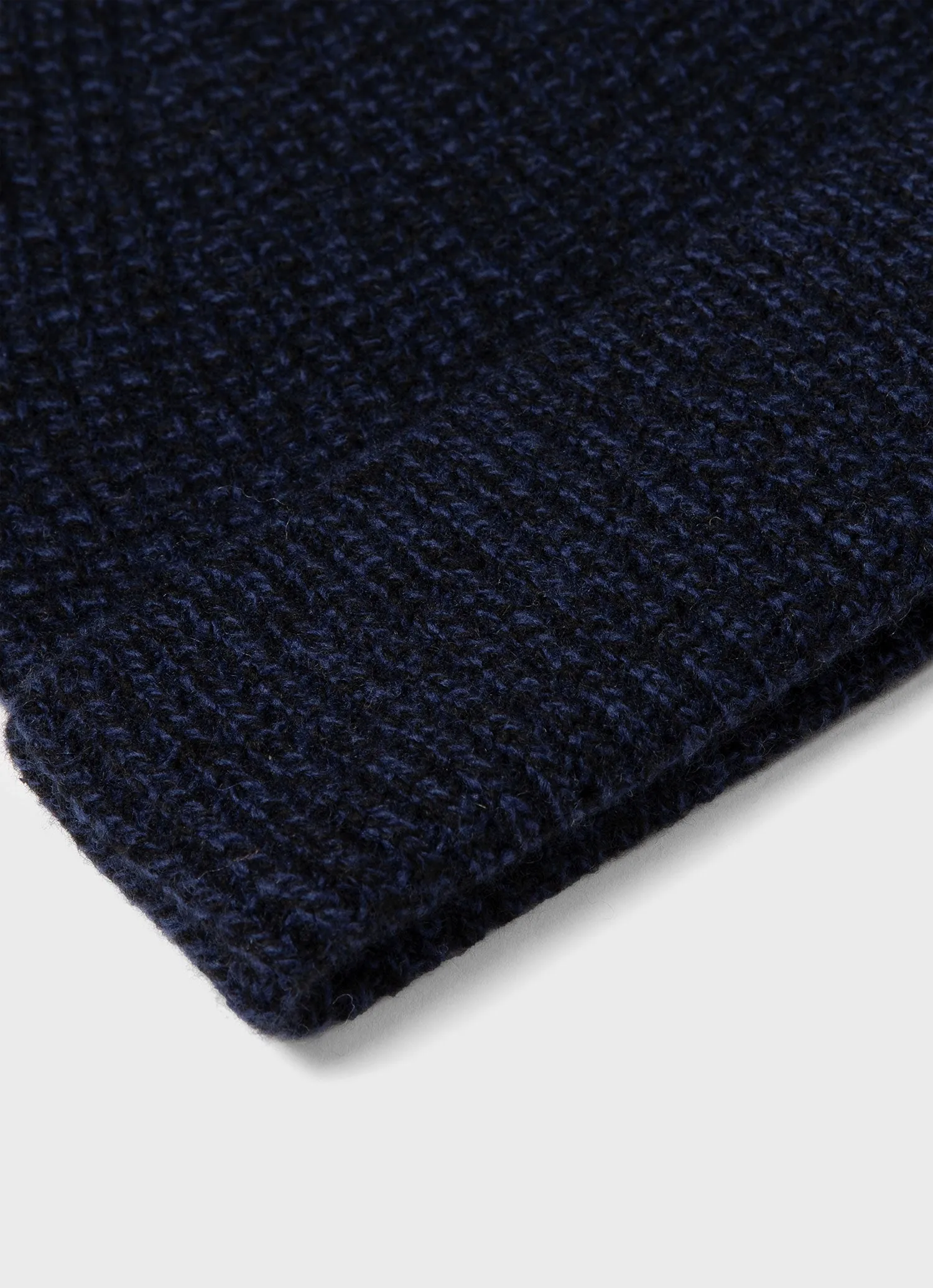 Textured Waffle Hat in Navy sold by Sunspel product image thumbnail 2
