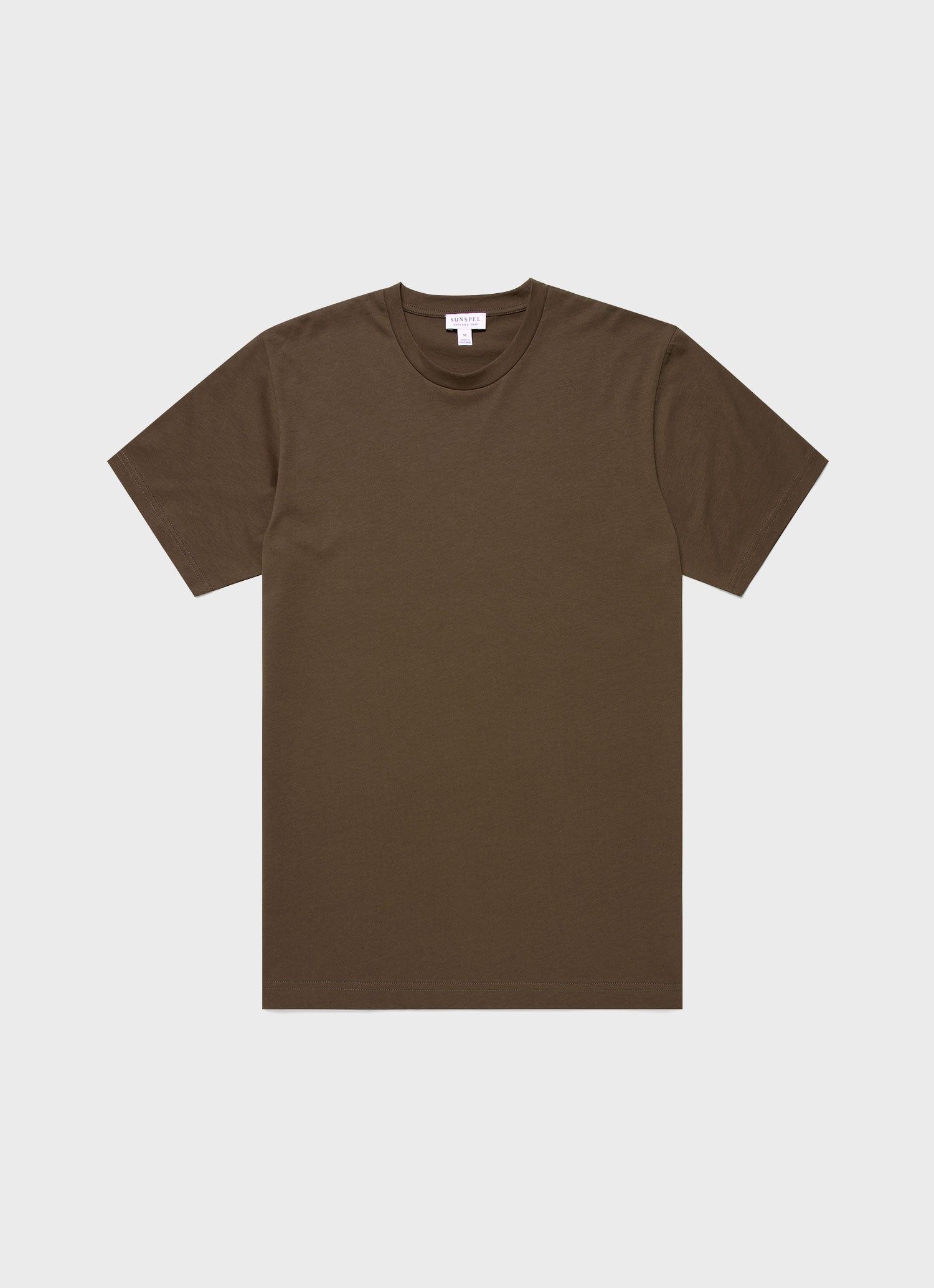 Men's Riviera T-shirt in Dark Moss sold by Sunspel