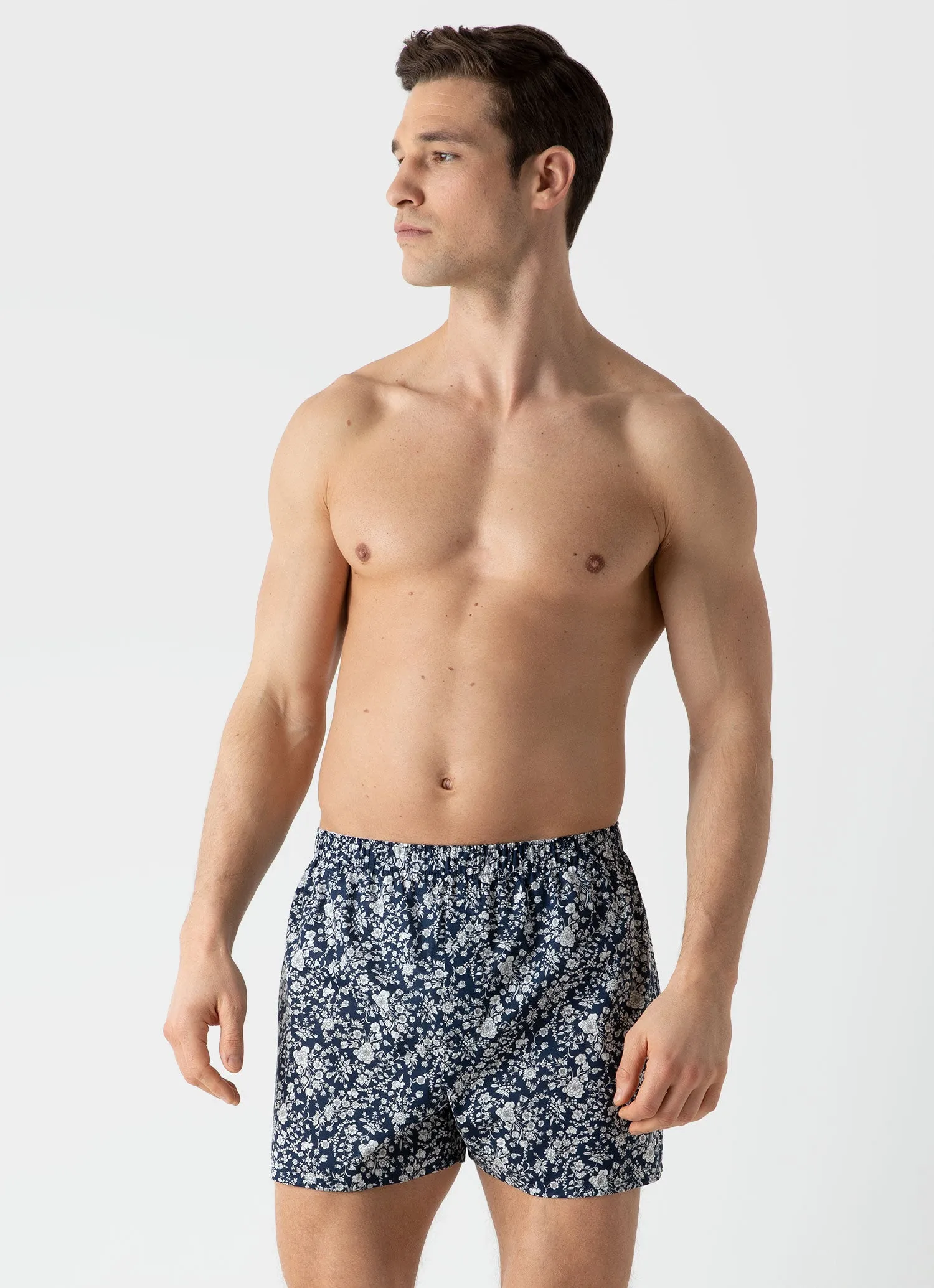 Men's Classic Boxer Shorts in Liberty Fabric Summer Bloom sold by Sunspel product image thumbnail 2