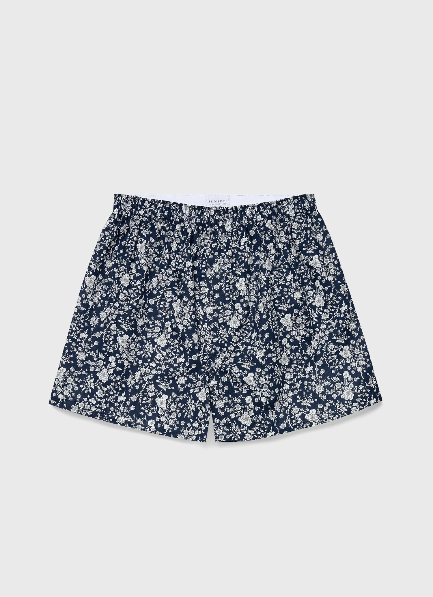 Men's Classic Boxer Shorts in Liberty Fabric Summer Bloom sold by Sunspel