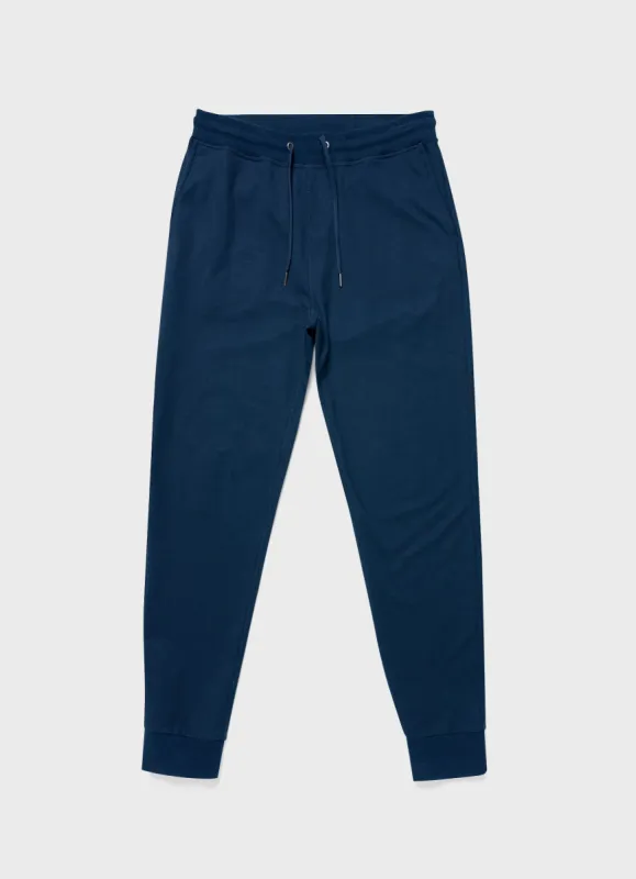 Men's DriRelease Active Sweatpants in Marine Blue sold by Sunspel