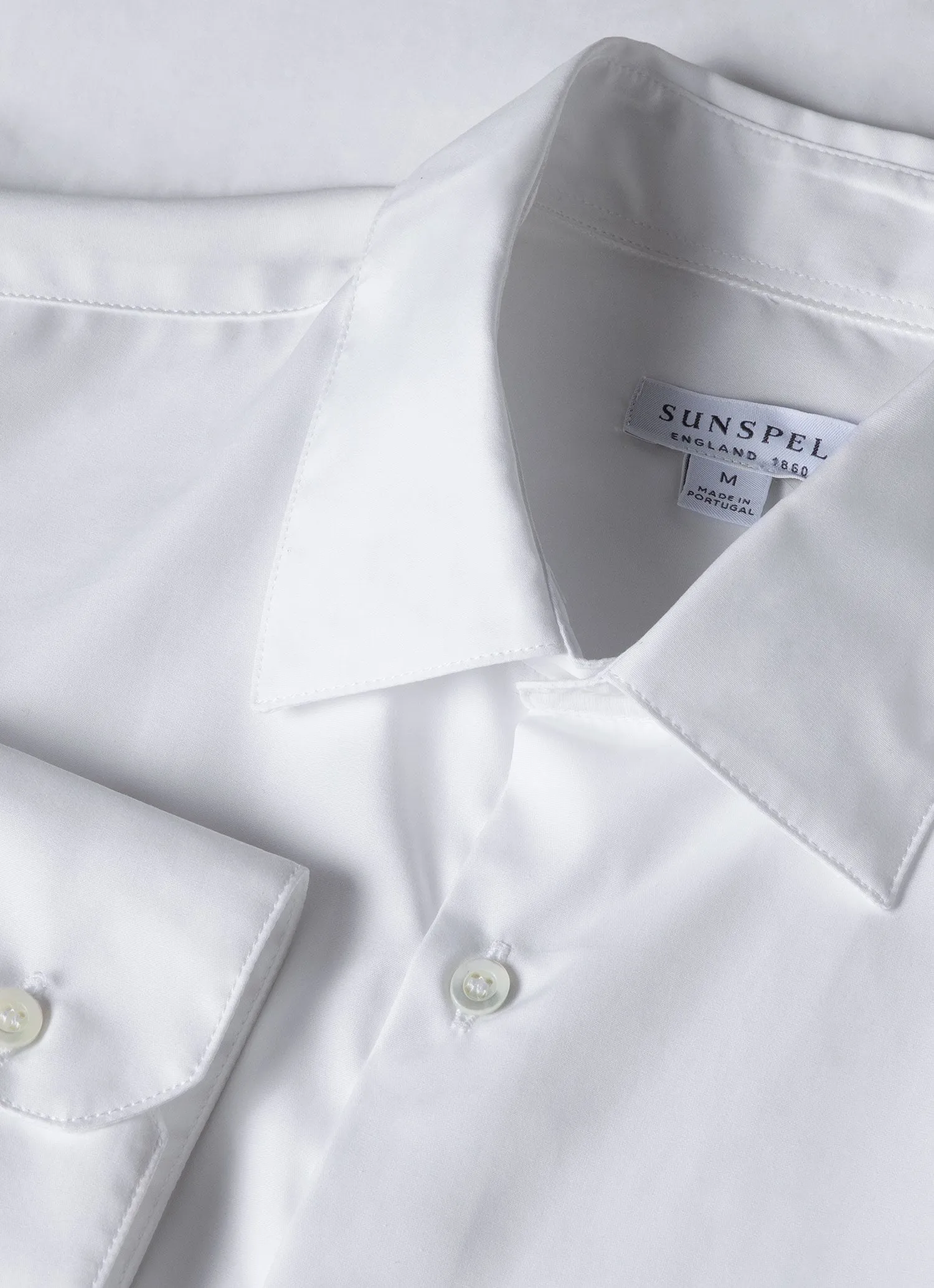 Men's Sea Island Cotton Shirt in White sold by Sunspel product image thumbnail 4