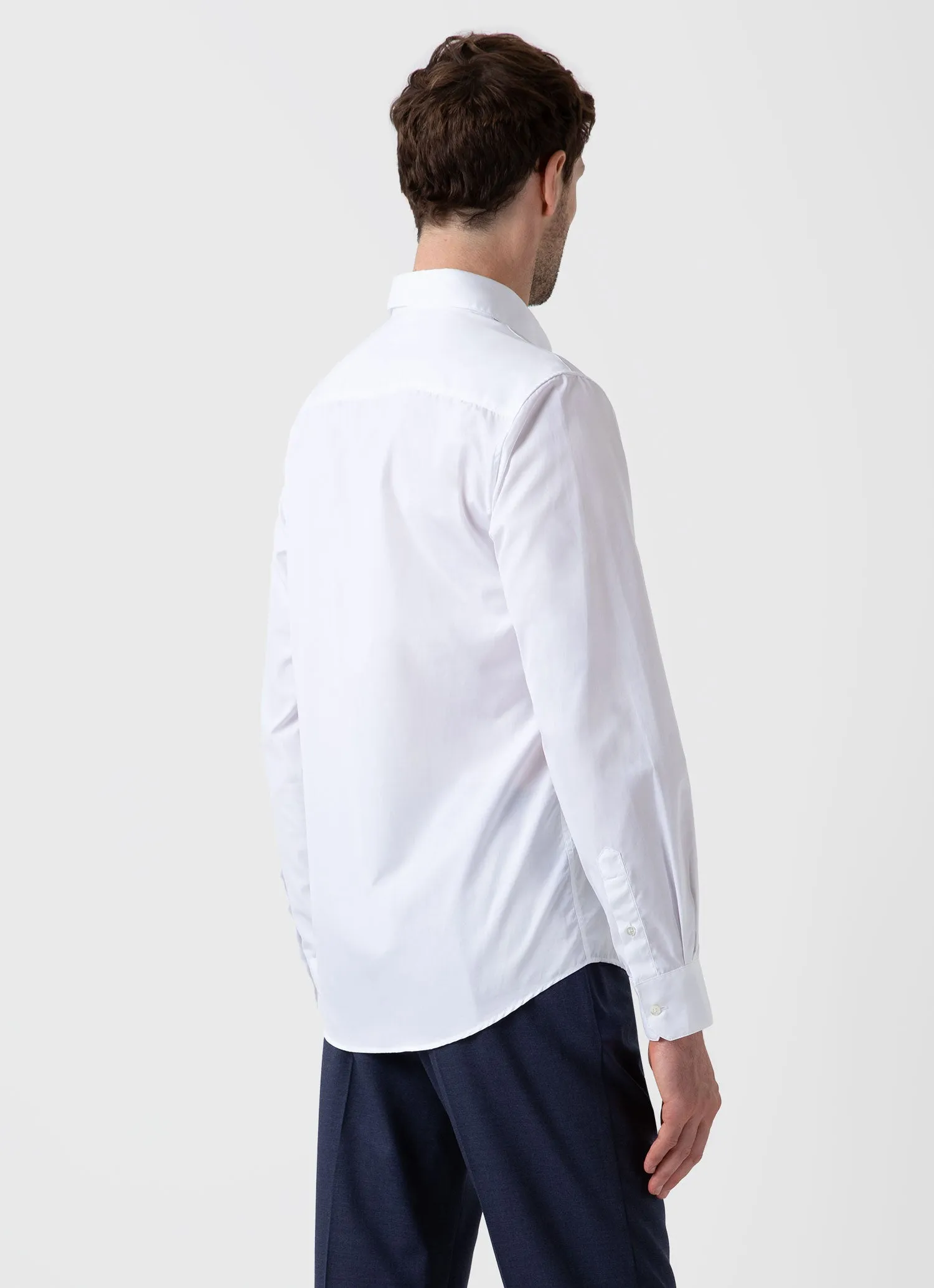 Men's Sea Island Cotton Shirt in White sold by Sunspel product image thumbnail 5