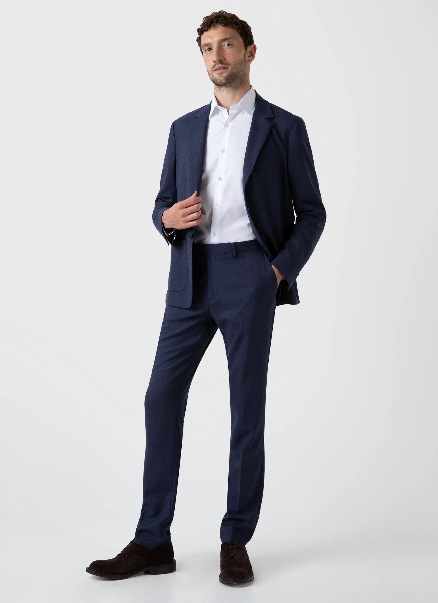 Men's Sea Island Cotton Shirt in White sold by Sunspel product image thumbnail 2