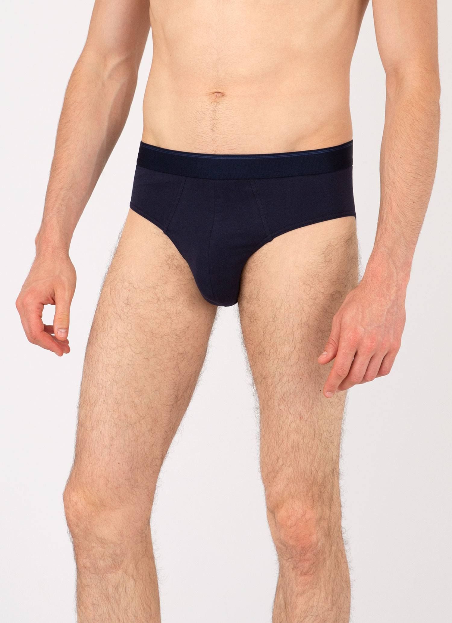 Men's Stretch Cotton Briefs in Navy sold by Sunspel product image thumbnail 2