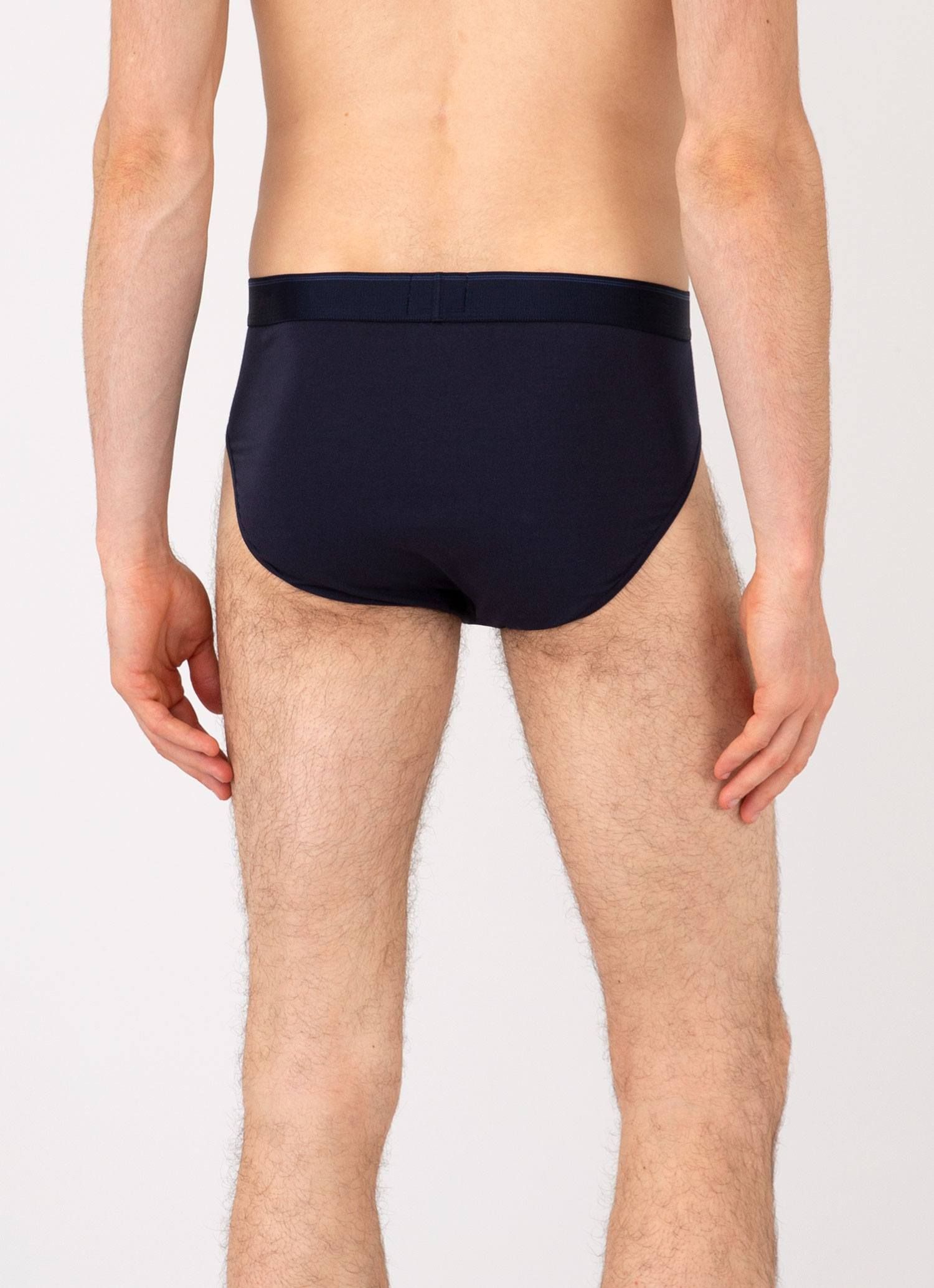 Men's Stretch Cotton Briefs in Navy sold by Sunspel product image thumbnail 3