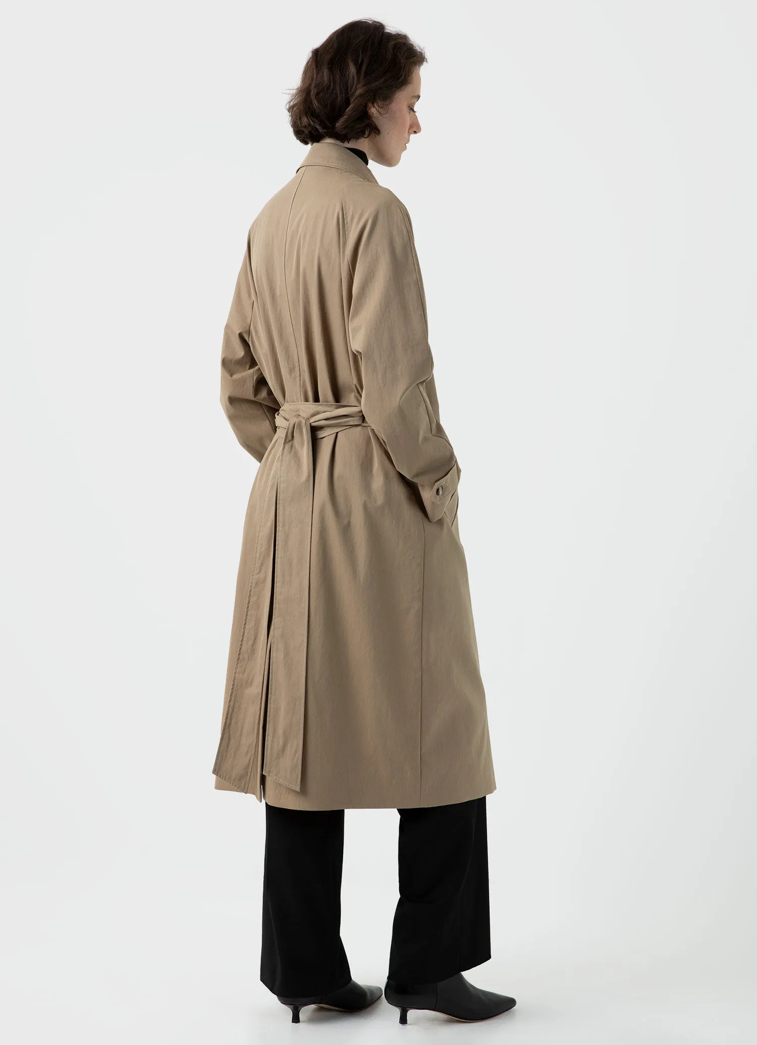 Women's Trench Coat in Dark Stone sold by Sunspel product image thumbnail 4