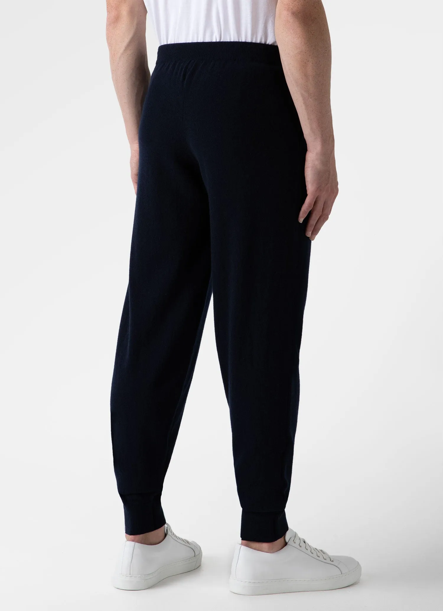 Men's Cashmere Lounge Pant in Navy sold by Sunspel product image thumbnail 5