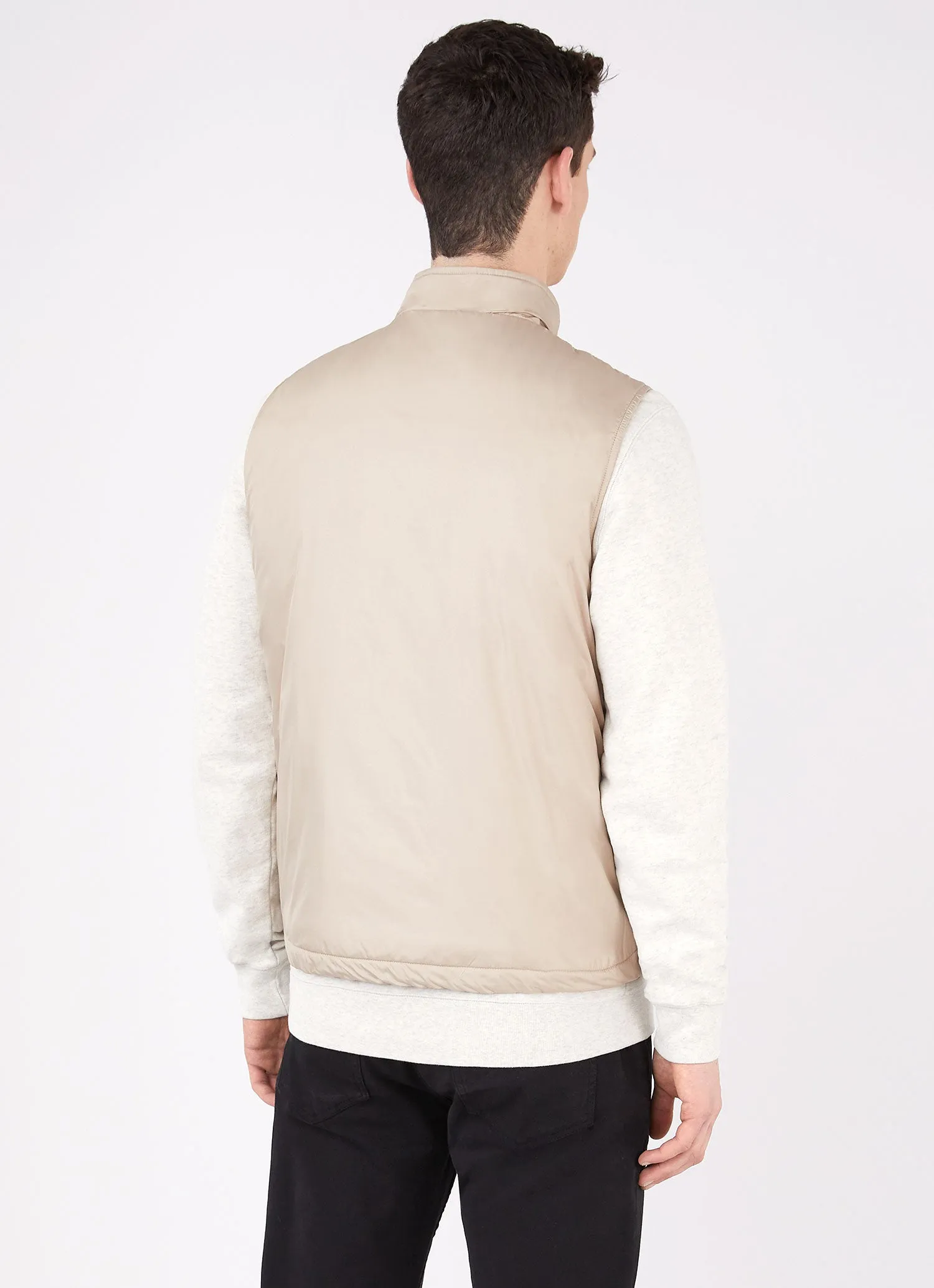 Men's Insulated Gilet in Light Stone sold by Sunspel product image thumbnail 4