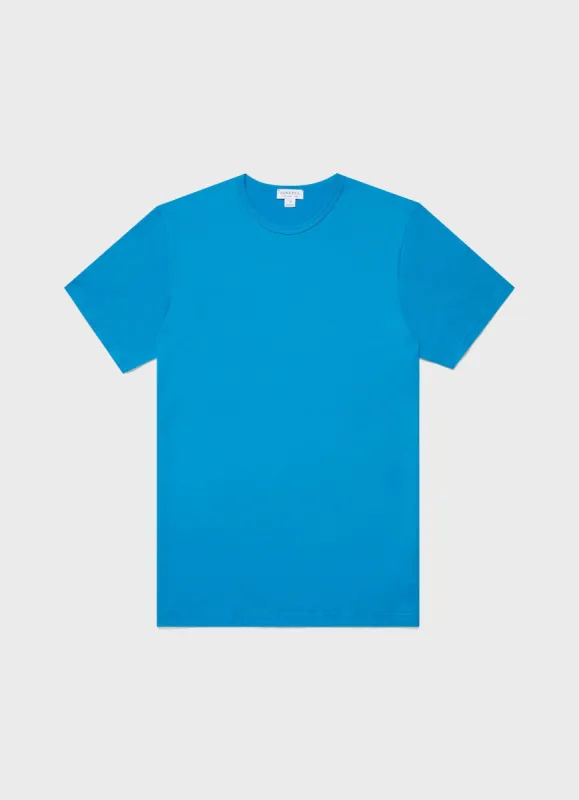 Men's Classic T-shirt in Turquoise sold by Sunspel