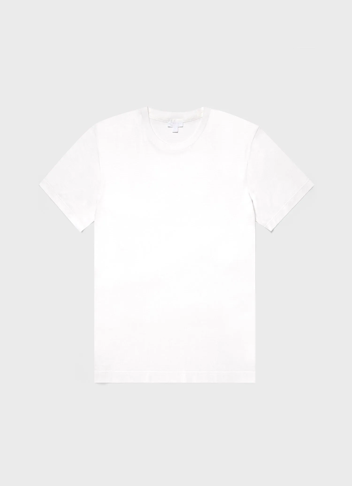 Men's Silk Cotton T-shirt in White sold by Sunspel