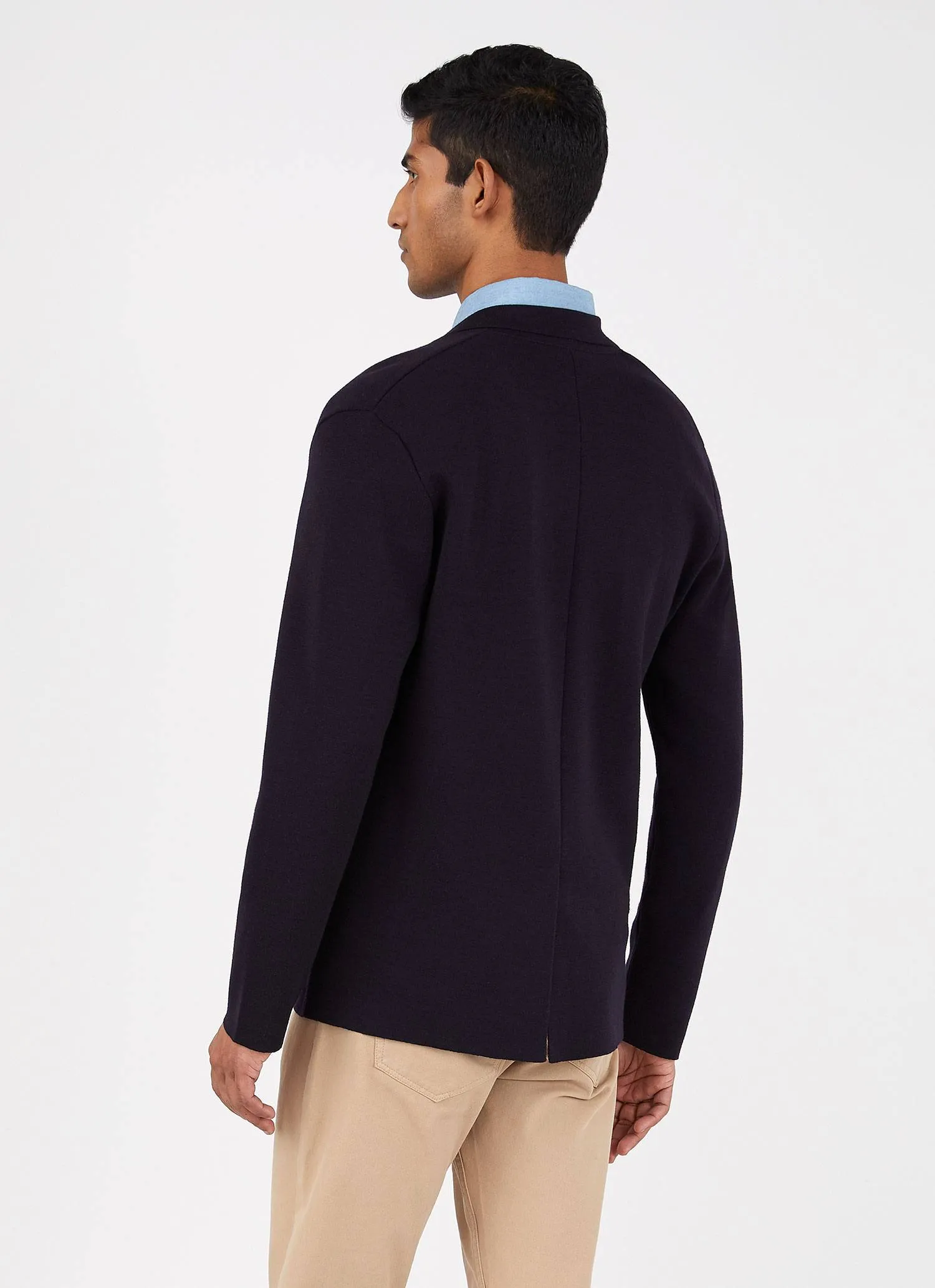 Men's Merino Milano Blazer in Navy sold by Sunspel product image thumbnail 4