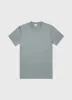 Men's Relaxed Fit Heavyweight T-shirt in Smoke Green sold by Sunspel