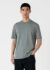 Men's Relaxed Fit Heavyweight T-shirt in Smoke Green sold by Sunspel
