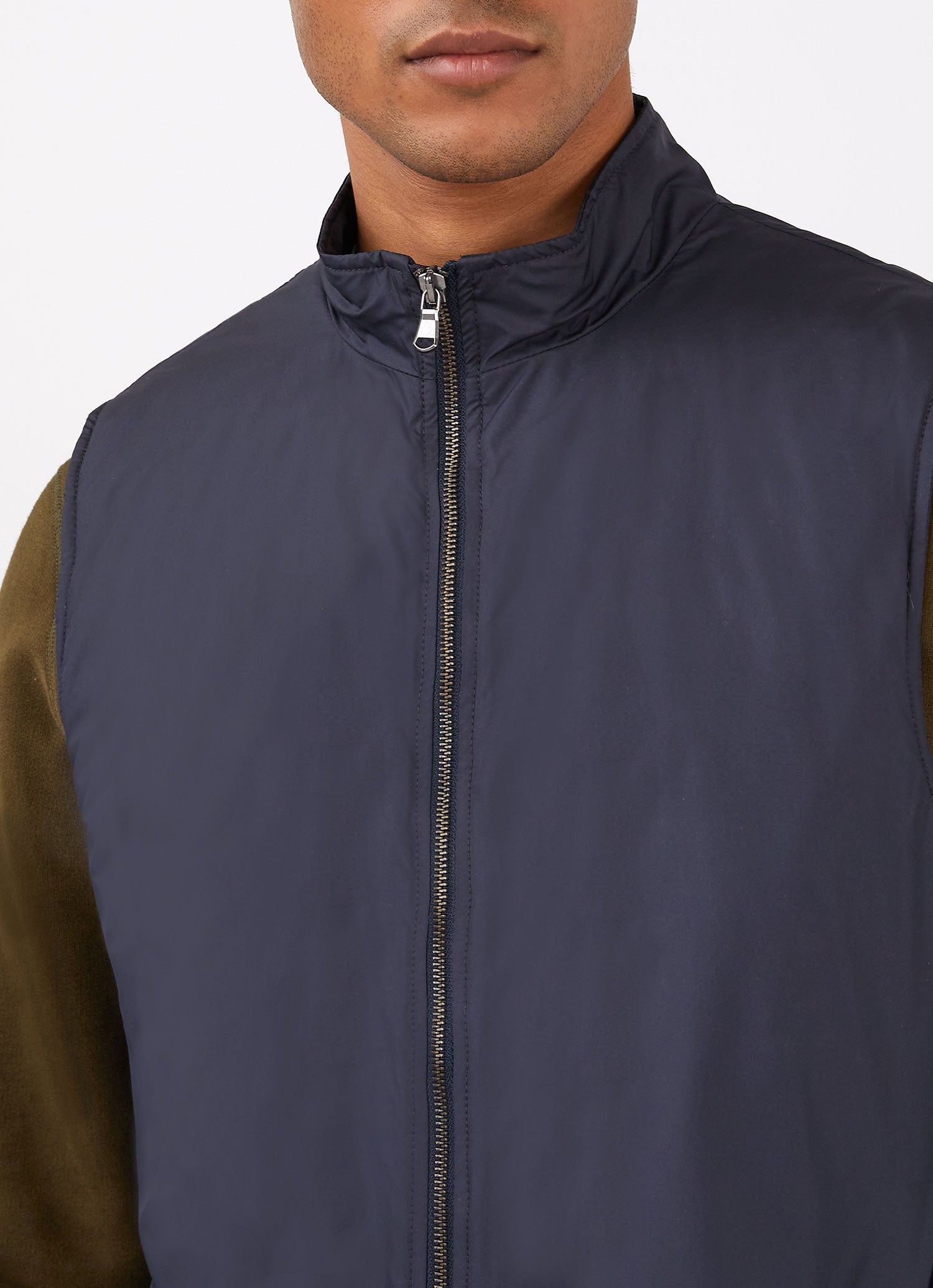 Men's Insulated Gilet in Navy sold by Sunspel product image thumbnail 5