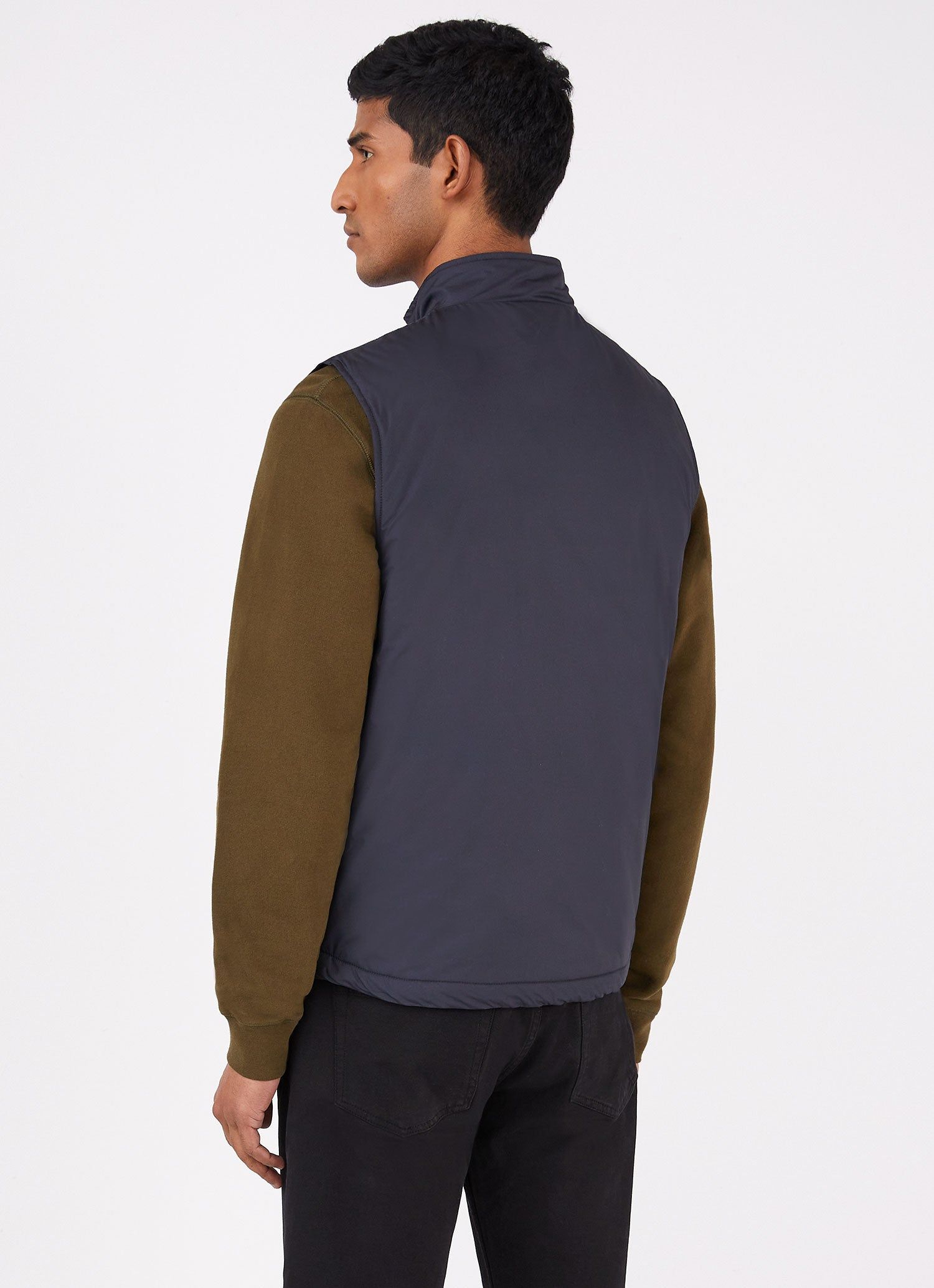 Men's Insulated Gilet in Navy sold by Sunspel product image thumbnail 4