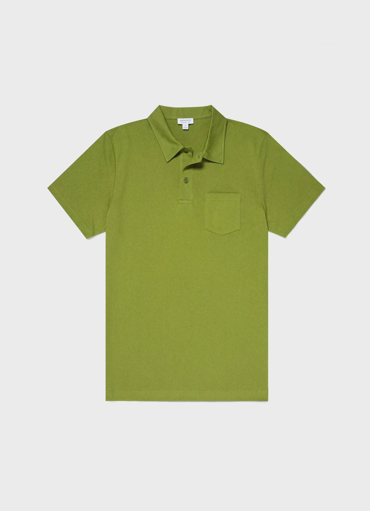 Men's Riviera Polo Shirt in Country Green sold by Sunspel