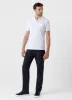 Men's Cotton Drill 5 Pocket Trouser in Navy sold by Sunspel