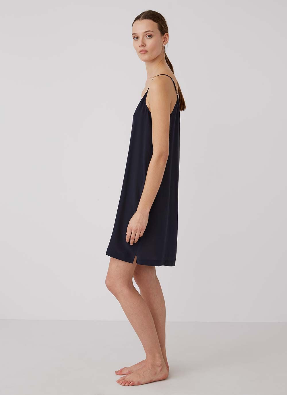 Women's Silk Slip in Navy sold by Sunspel product image thumbnail 3
