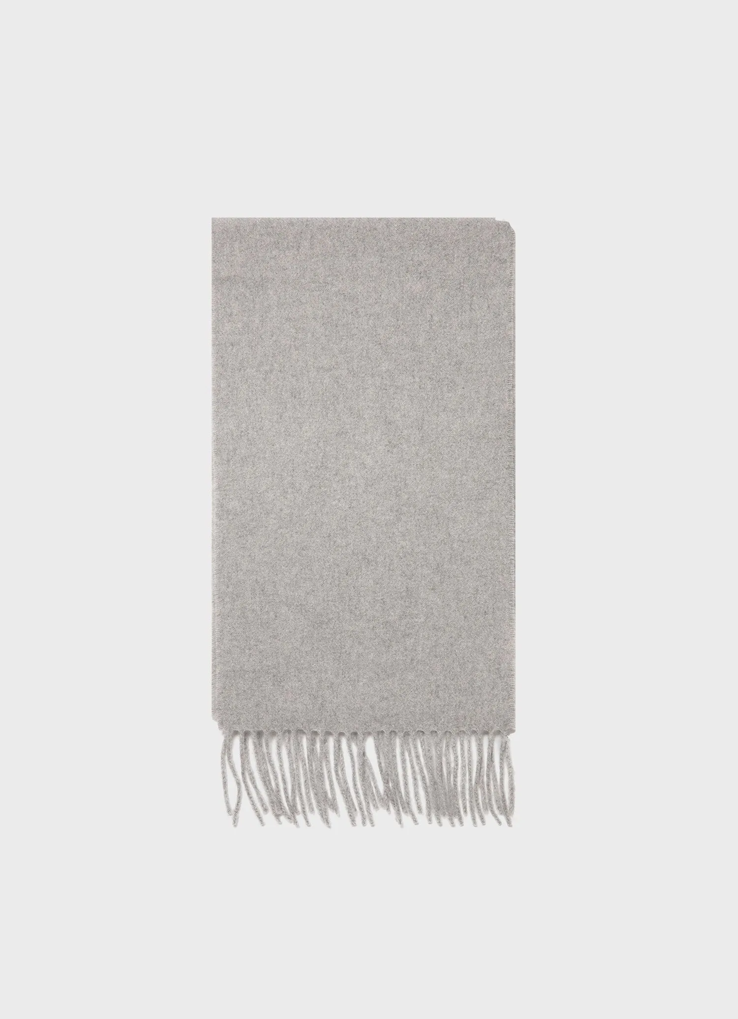 Cashmere Woven Scarf in Grey Melange sold by Sunspel