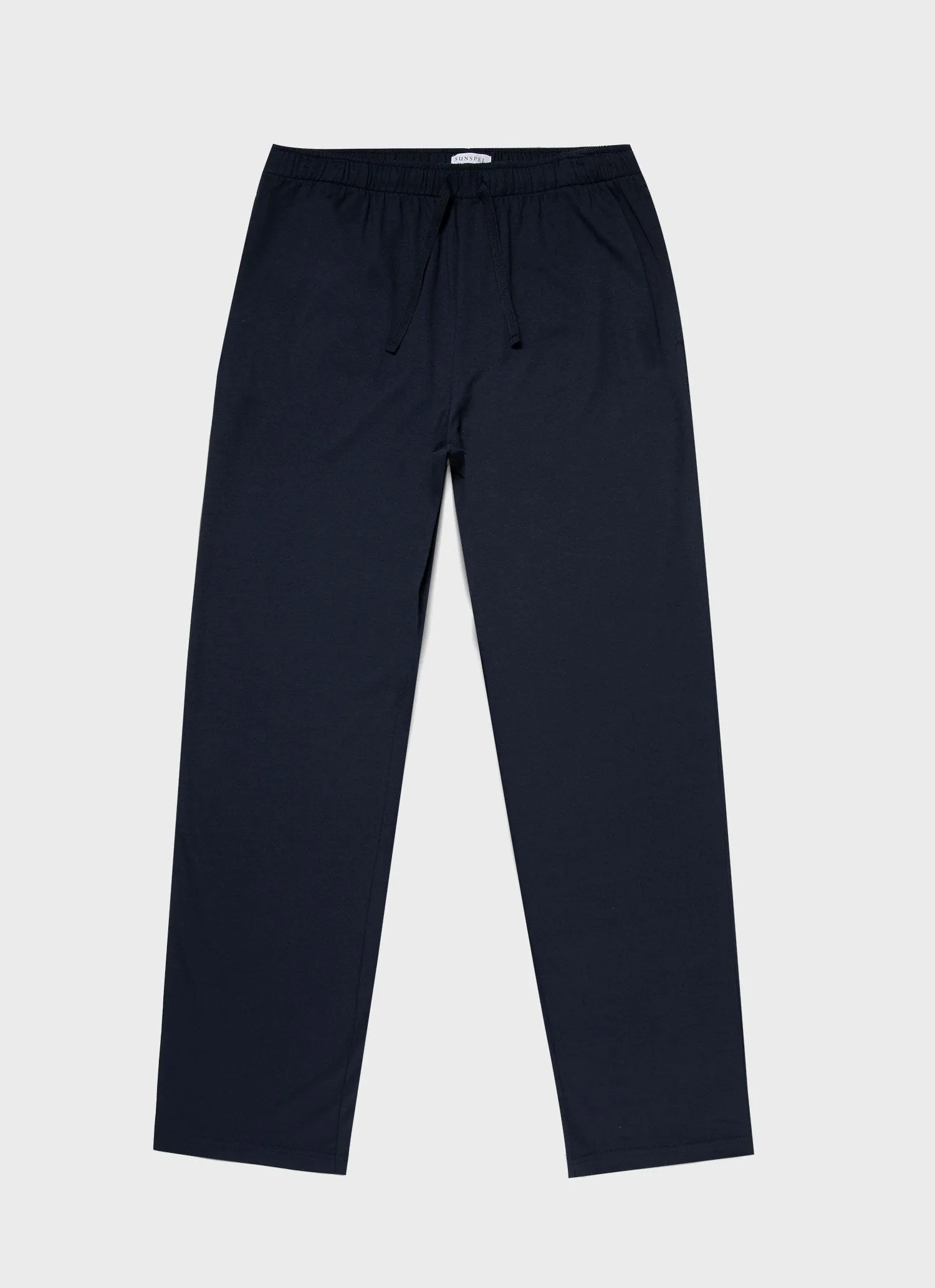 Men's Cotton Modal Lounge Pant in Navy sold by Sunspel