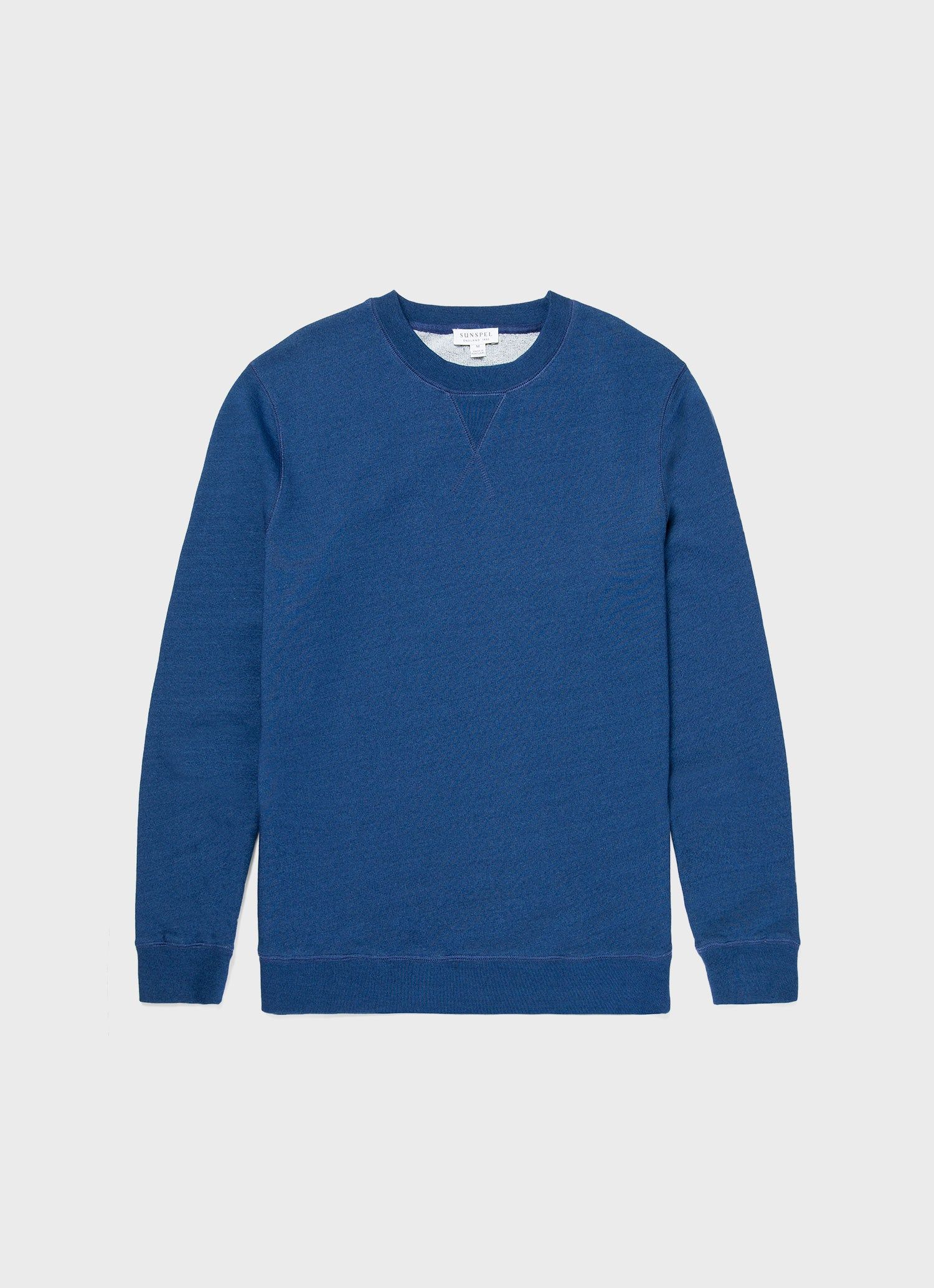 Men's Loopback Sweatshirt in Real Indigo sold by Sunspel